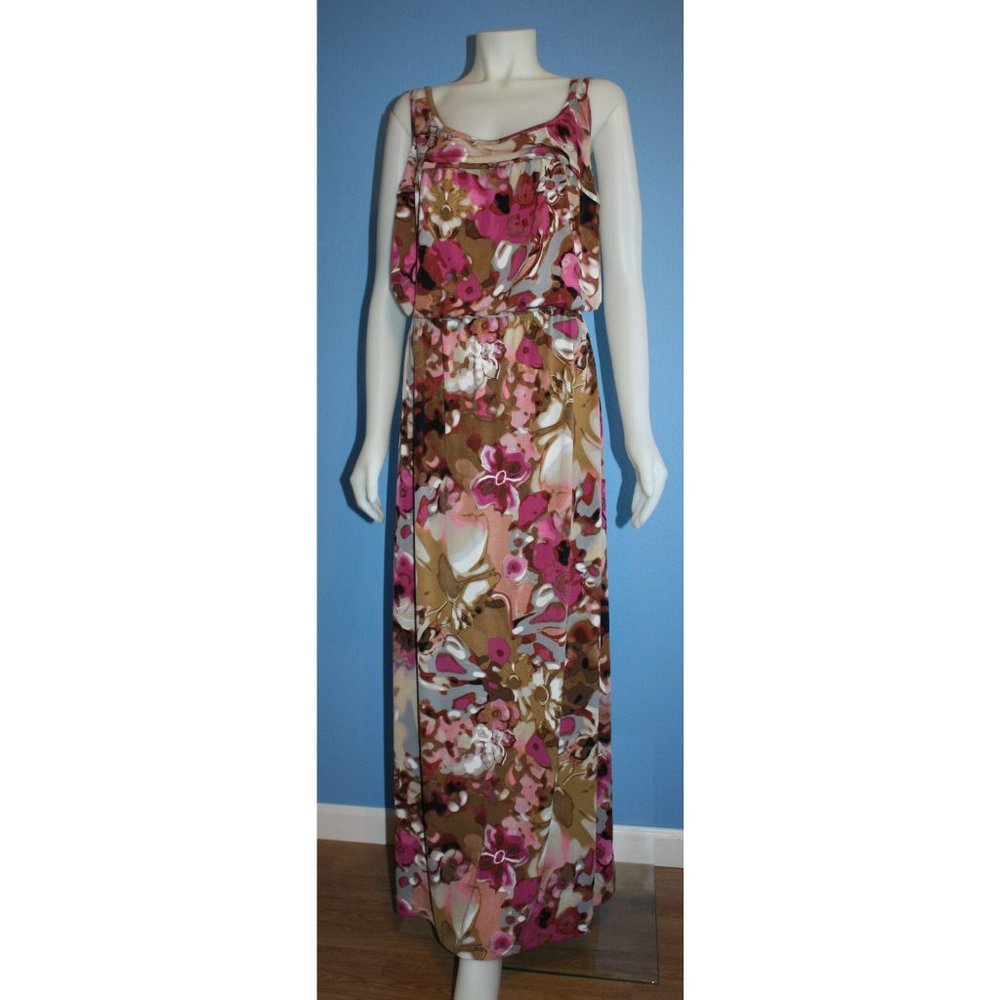 Suzi Chin Maggy Boutique Racerback Blouson Dress 16W or 24W